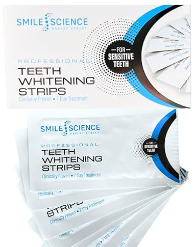 Teeth Whitening Strips 14 Strips, Clinically Proven Whiter Teeth - 100% Enamel Safe - Vegan