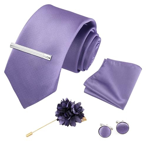 Xynovate Hommes Couleur Unie Cravate, Cravate Homme Sergé, Plusieurs Couleurs Disponibles pour Partys BusinessHochzeiten