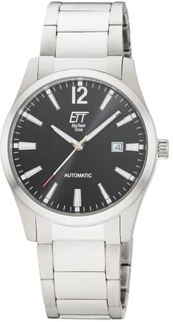 ETT Eco Tech Time Automatik Herren Uhr Analog mit Edelstahl Gehäuse