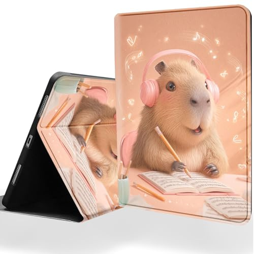 DSRGRGFDJ Tablet Case for iPad 9th/8th/7th Generation 10.2 Inch with Magnetic Auto Wake/Sleep and Multi-Angle Adjustable Stand Cover - Guinea Pig Music