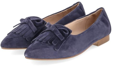 Kaerlek Jeanine 05 Abyss Damen Klassische Ballerinas Rauleder in blau - Gr. 36