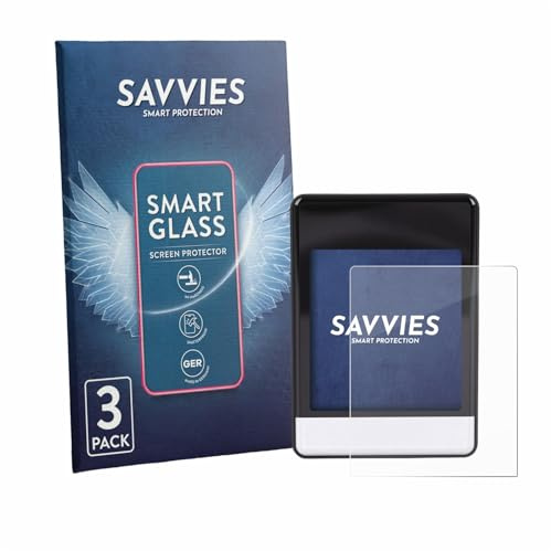 Savvies 3 Stück Panzer Schutz Glas für Asixxsix Bike Computer 9H Schutzfolie HD Klar, Blasenfrei, Anti-Fingerabdruck, Stoßfest, Displayschutz