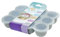 Chuckle - XL 12 X 75 ml Babynahrung Gefrierschrank Behälter mit Deckel - Lebensmittelqualität Silikon - Hausgemachte Babynahrung, Gemüse, Eiswürfel, Fruchtpürees