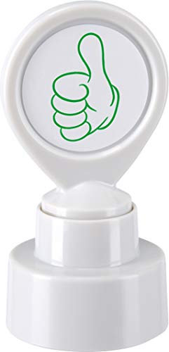 COLOP 148307 Motivationsstempel Daumen hoch, weiß, 5 x 2 x 2