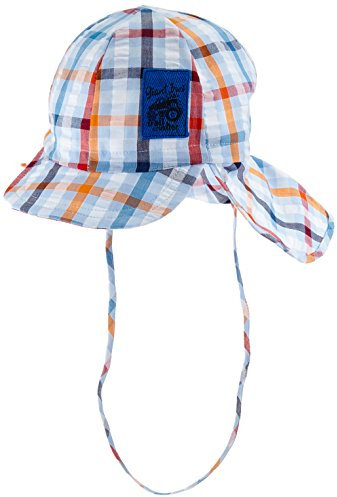 Döll Jungen Mütze Bindemütze Mit Schirm Und Nackenschutz 1816167762, Blau (Daphne 3109),47