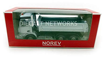 Norev Arocs-Grey Modellauto Mercedes-Benz Actros Benne-Maßstab 1:64, 310900, grau