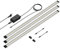 parlat LED Unterbau-Leuchte SIRIS, flach, je 90cm, je 1044lm, weiß 3er Set