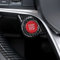 Copertura in fibra di carbonio in plastica ABS per pulsante accensione/spegnimento motore, finiture per auto