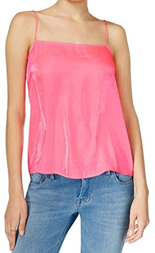 Guess Amari Liquid Cami Débardeur pour femme, rose fluorescent, S