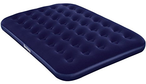 Bestway Double Airbed, Inflatable Air Mattress for Camping with Electric Pump and Travel Bag, Blue