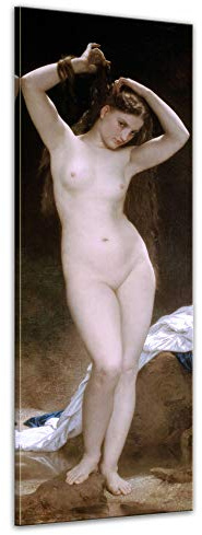 Bilderdepot24 Bild auf Leinwand | William-Adolphe Bouguereau Badende in 50x160 cm als Wandbild | Wand-deko Dekoration Wohnung alte Meister | 180956-50x160