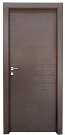Kimono Porta Interna a Battente Ecodoor 2.0, Laminato Matrix Rovere Antracite, Destra (210x70)