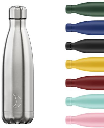 Chilly's Wasserflasche - Edelstal und wiederverwendbar - Auslaufsicher, schweißfrei -Edelstal - 750ml