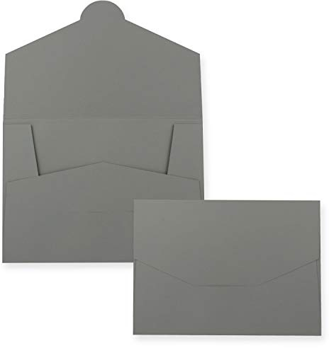 30x stabile Papier Mappe für DIN A4 und DIN C4 in Graphit (Grau) - 22 x 30,5 cm - 240 g/m² - als Präsentationsmappen, Bewerbungsmappen, Projektmappen geeignet