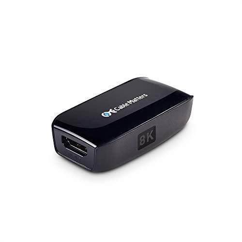 Cable Matters 8K HDMI Kupplung (HDMI Adapter Buchse auf Buchse, HDMI Verbinder, HDMI Verstärker 2.1) HDMI Repeater 8K mit HDR für PS5, Xbox Serie X/S, RTX3080 / 3090, RX 6800/6900, Apple TV und mehr