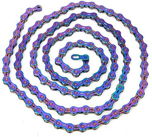 Fahrradkette Bunt,9/10/11/12-Fach Fahrrad Kette Universal Chain MTB Ersatzzubehör für Variable Geschwindigkeit für Mountainbike Rennrad (11 Geschwindigkeit)
