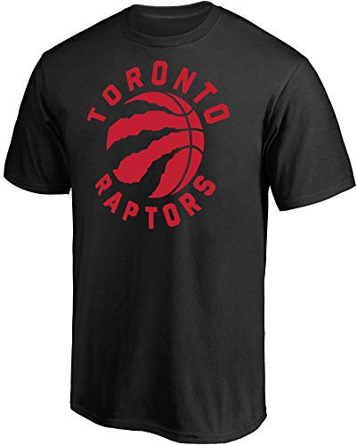 Outerstuff NBA Youth 8-20 Team Color Performance Polyester Primary Logo Team T-Shirt (Toronto Raptors Black, 14-16)