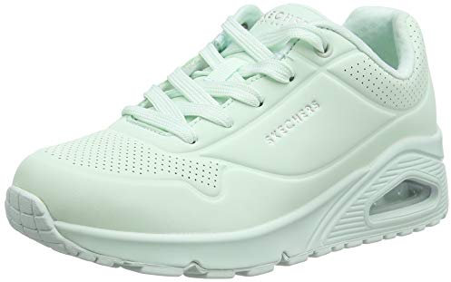 Skechers Damen Uno Frosty Kicks Sneakers, Mint Durabuck Textile Trim, 39 EU