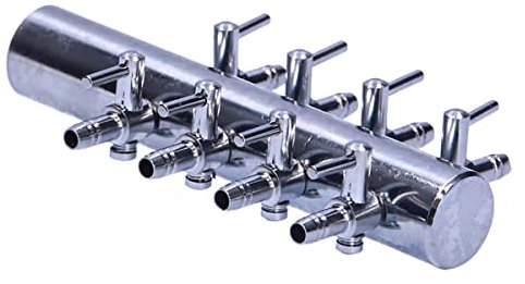 Aquacadabra 8-Way Stainless Steel Manifold for Aquarium Air Pump