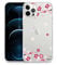 Sephonie Cherry Blossom Flower Case for iPhone 12/12 Pro (6.1), Sakura Floral Pattern Clear Slim Girly Design, Protective Hard PC Back with Shockproof Soft TPU Bumper Cover for Girls & Women | Pink