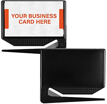 Uncommon Desks Brieföffner für Visitenkarten, 100 Stück, schwarz, professionelle Brieföffner mit Visitenkarteneinlage, perfekter Werbeartikel für Business