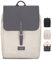 LARKSON Rucksack Damen Klein Grau - Ida - Kleiner Damenrucksack für Freizeit, Uni oder City - Mit Laptop Fach (bis 13 Zoll) - Elegant & Nachhaltig - Wasserabweisend