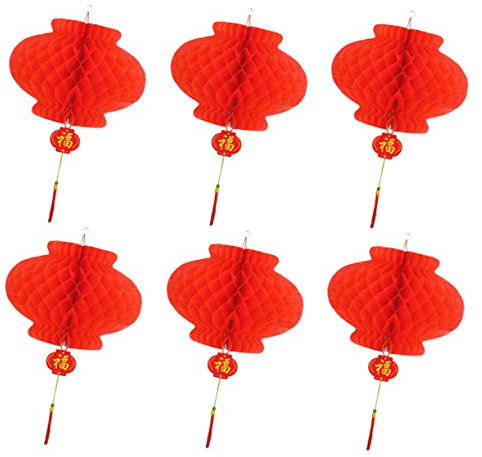 Lanternes Chinoises Papier Rouge Lantern Spring Festival Décorations pour Le Nouvel an Lanterne Festival 30 Pièces (25Cm)