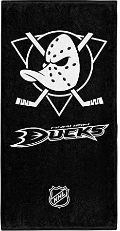 Anaheim Mighty Ducks NHL Duschtuch Handtuch Badetuch in 70 x 140 cm, 100 % Baumwolle