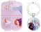 Frozen II - Fiambrera con 3 compartimentos múltiples para niños, incluye llavero congelado
