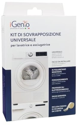 Kit di sovrapposizione universale per lavatrice e asciugatrice, art.999 - iGenio