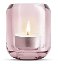 EVA SOLO | 2 Acorn Glaskerzenhalter Rose | Dekorativer Teelichthalter aus farbigem Glas | Rose