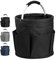 IHOMAGIC 17L Borsa Portaoggetti Pieghevole con 6 Tasche, Secchiello per Attrezzi, Borsa da Giardino in Tessuto Oxford per Il Gel Doccia, Le Ciabatte, Il detergente per Il Viso (Nero)