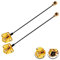 Vecys 2PCS U.F.L1 zu SMA Kabel U.F.L1 zu SMA Buchse Flansch Panel Mount 1.13mm Mini-Koaxial Pigtail Kabel 4 /10CM für Wireless Router Mini PCIE Netzwerkkarten PCI Wi-Fi WAN Repeater
