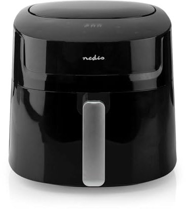 Nedis KAAF170BK friteuse à air chaud – capacité 7,2 L – 8 programmes – commande digitale – minuterie 240 minutes – friture sans huile – noir