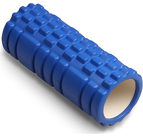 Foam Roller Rodillo Masaje Muscular Multiuso para Estiramientos Espalda Lumbar para Yoga Pilates Fisioterapia Rulo Fitness Automasaje Piernas y Entrenamiento Gimnasio 33x14 Azul – INDIGO SPORTS