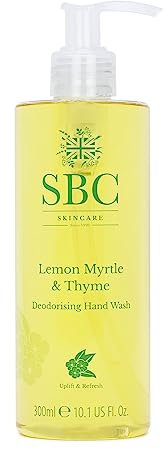 SBC Skincare Lemon Myrtle & Thyme Deodorising Hand Wash 300ml - Zesty Liquid Hand Soap for All the Family
