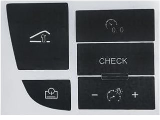TSALON Kompatibel mit Audi A6 C6 Tastenaufkleber, Multimedia-Steuerung, Klima- und Temperaturregler, Innenraum-Ersatzteile, Auto-Innenraum-Aufkleber (Color : Cruise Control)