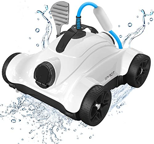 WYBOT Robot da Piscina con 3 funzioni di temporizzazione (1/2/3H), aspiratore per Piscina con Forte aspirazione 150 W, pulitore Automatico per Piscine Max. 60 ㎡