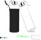 Voarge Glasflasche- BPA-frei Glasflasche - Trinkflasche Classic mit Nylon Tasche - für Unterwegs Sport Flasche Glas Flasche Water Bottle Wasserflasche Trinkflasche aus Glas (Schwarz, 750ML)