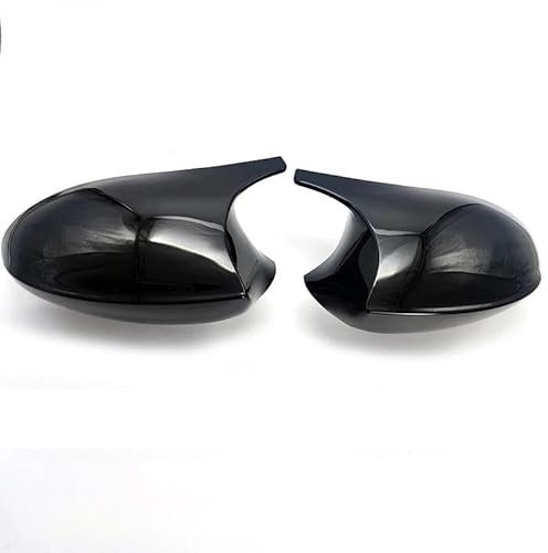 Auto Rückspiegel Abdeckkappe Für B&MW 1er E87 04–06 E81 05–09 E82 E88 07–09 3er E90 E91 05–07 E92 E93 Zubehör (Farbe : Schwarz glänzend)