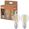 Osram Energy Class nella classica forma a lampadina, 2,2 W / 470 lm, EEK A, luce bianca fredda (4000 K), CRI 80, in vetro senza piombo di colore trasparente, attacco E27, IP20, diametro 60 mm.