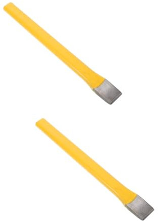 HOMSFOU 2 Pezzi Scalpello Per Muratura In Acciaio Scalpello Manuale Scalpello A Mano Scalpello Da Roccia Scalpello Per Carpentiere Scalpello Per Muratura Per La Lavorazione Dei Metalli