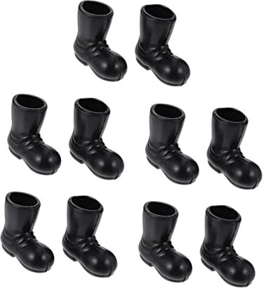 CORHAD Robuste Und Lichtbeständige Mini-weihnachtsschuhe Modelle Der Weihnachtsmannschuhe Für Miniaturhäuser Für Jungen Und Mädchen