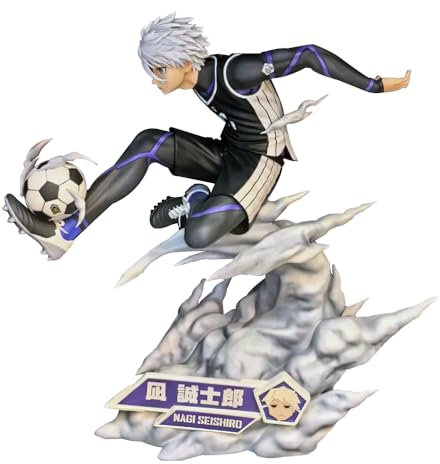 Gooyeh Seishiro Nagi Figur Blue Lock Figuren Anime Actionfigur Statue Modell 21CM PVC Skulptur Schreibtisch-Dekoration Sammlerstück für Anime Fans