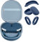 3 in 1 Hülle Cover Und Tragetasche für Apple Airpods Max Kopfhörer, Anti-Kratz-Ohrpolster/Ohrmuschel/Stirnband-Abdeckungs Case Zubehör für Apple Airpod Max (Blau)