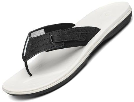 SAGUARO Tongs d'été pour homme - Pour piscine, plage, plage - Tailles 39 à 46