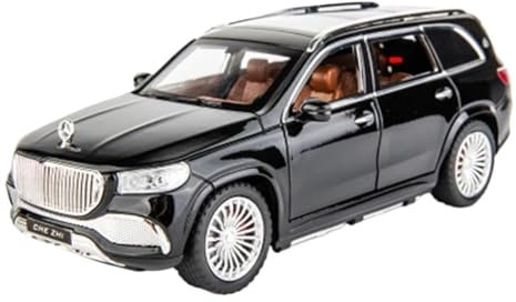 YCNXEB Modellini in Metallo Auto 1:24 per Maybach GLS GLS600 Alloy Mini Car Model Ornamento Classico Collezioni per Ragazzi Mini Modello Veicolo(Black)
