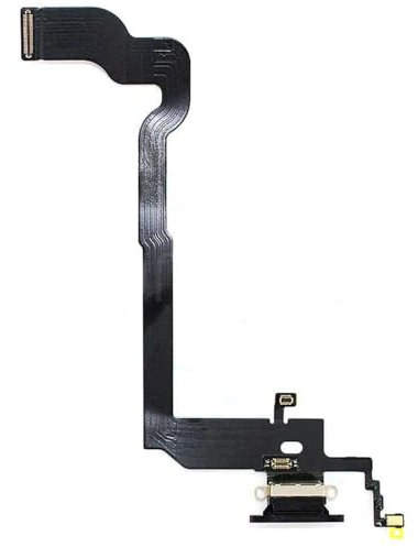 Eutoping Ladebuchse Board für Apple iPhone X Schwarz Connector Charger Board Flex Kabel Montage Ersatz