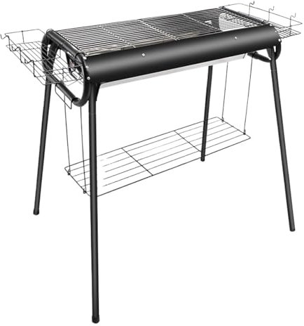 PNAJFUEL Bbq-Grill Grill Outdoor Tragbare Holzkohlegrills Klappbarer Grill Für Camping Terrasse Hinterhof Grill/a/73X37X82Cm