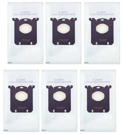 Sacchetto For La Polvere, Compatibile Con Electrolux E201B, Compatibile Con Philips, FC8021 GR201 AEG For S-Bag FC9049 HR8500 FC9150, Sacchetto For La Polvere For Aspirapolvere Robot(6 Pcs)